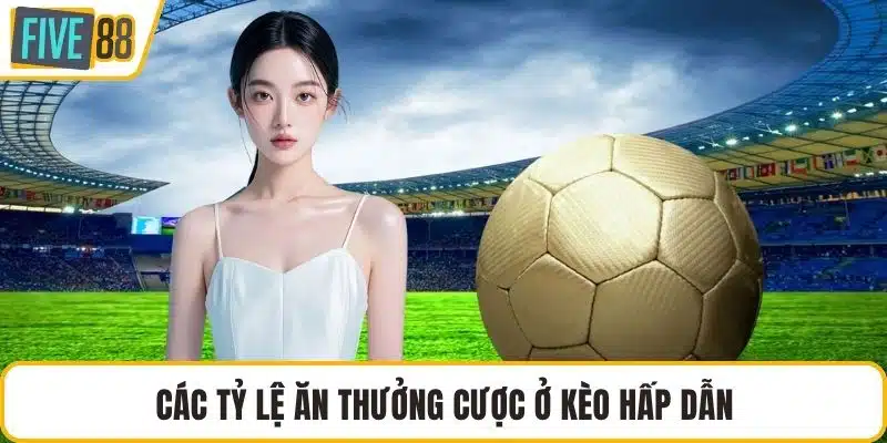 Các tỷ lệ ăn thưởng cược ở kèo hấp dẫn