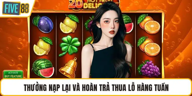 Thưởng nạp lại và hoàn trả thua lỗ hàng tuần
